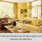 Encantado sedia palestra demonstrativa do Curso de Decoração e Desenho de Interiores
