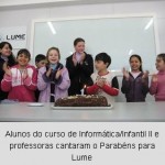 Alunos da Lume Centro de Ensino festejam primeiro aniversário da Escola